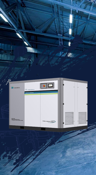 permanent magnet variable speed two stage screw air compressor 55 160kw